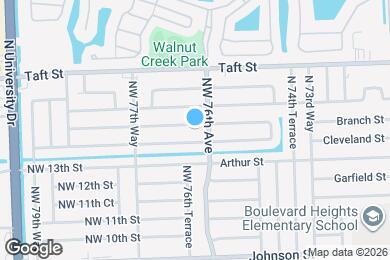Map image of the property - 7620 NW 15th St