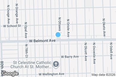 Map image of the property - 7642 W Belmont Ave