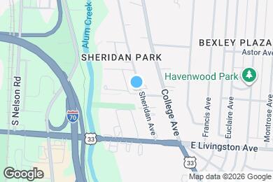 Map image of the property - 875 Sheridan Avenue