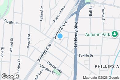 Map image of the property - 1505 Park Ave