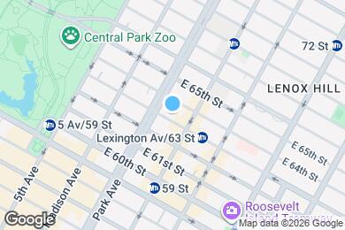 Map image of the property - 107 E 63rd St
