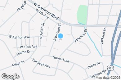Map image of the property - 906 W 9th Ave
