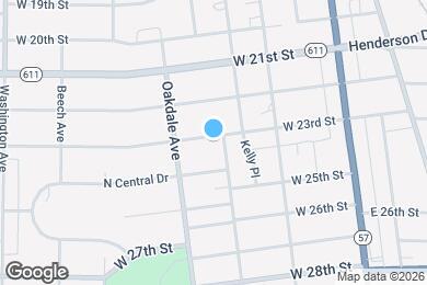 Map image of the property - 407 W 23rd St