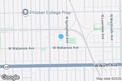 Map image of the property - 1725 N Harding Ave