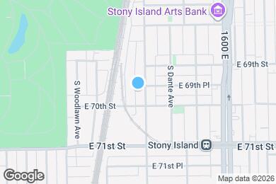 Map image of the property - 6948 S Dorchester Ave