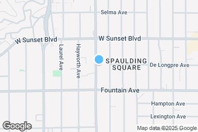 Map image of the property - 1360 N Fairfax Ave