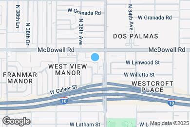 Map image of the property - 3518 W Lynwood St