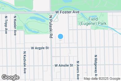 Map image of the property - 5033 N Harding Ave