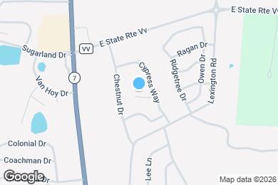 Map image of the property - 1304 White Oak Pl