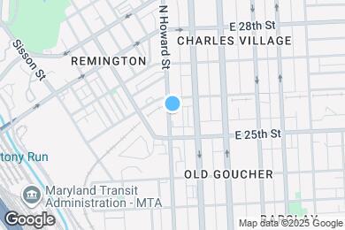 Map image of the property - 2539 N Howard St