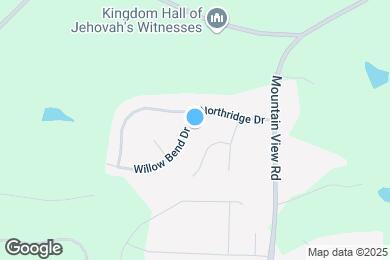 Map image of the property - 105 Willow Bend Dr