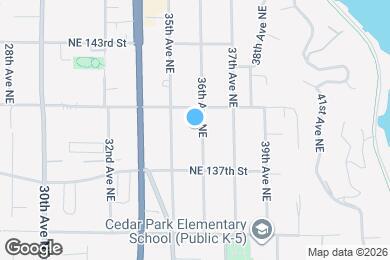 Map image of the property - 13739 36th Ave NE