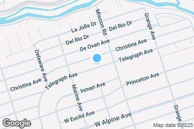 Map image of the property - 1965 Telegraph Ave