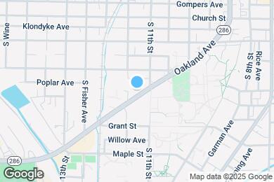 Map image of the property - 1126 Oakland Ave
