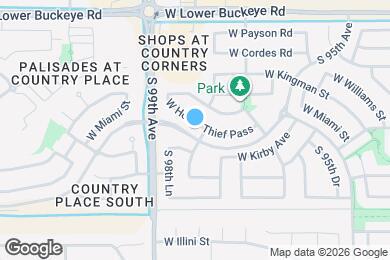 Map image of the property - 9805 W Horse Thief Pass