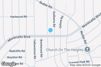 Map image of the property - 3709 Monticello Blvd