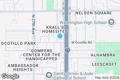 Map image of the property - 2512 W Ocotillo Rd