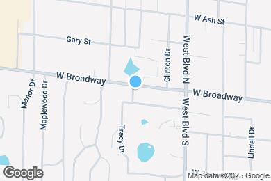 Map image of the property - 1120 W Broadway