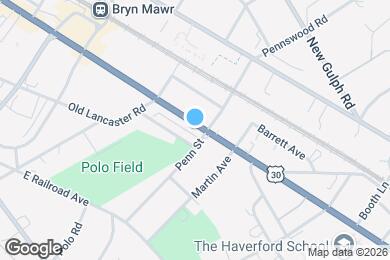 Map image of the property - 608 W Lancaster Ave
