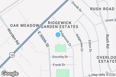 Map image of the property - 1597 Lee Terrace Dr