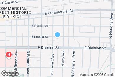 Map image of the property - 716 E Locust St