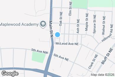 Map image of the property - 626 Oak St NE