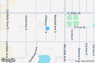 Map image of the property - 9123 Pillsbury Ave S