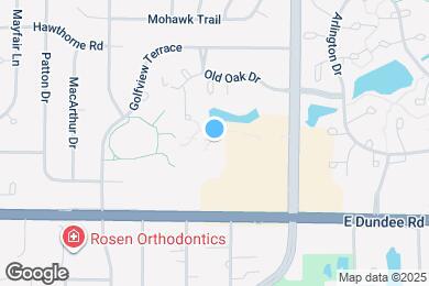 Map image of the property - 1 Oak Creek Dr