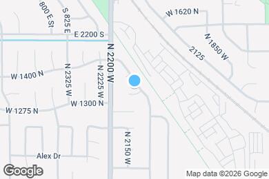 Map image of the property - 2122 W 1345 N