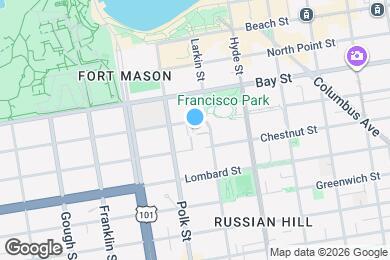 Map image of the property - 1035 Francisco St