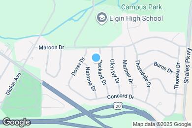 Map image of the property - 642 Packard Dr