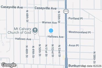 Map image of the property - 1405 N 54th St