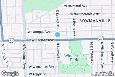 Map image of the property - 5206 N Leavitt St