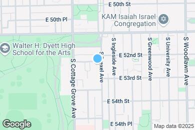 Map image of the property - 5204 S Drexel Ave