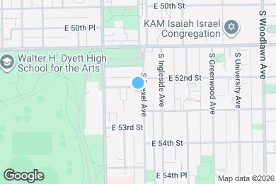 Map image of the property - 5206 S Drexel Ave