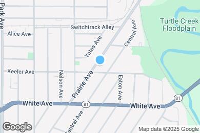 Map image of the property - 1319 Prairie Ave