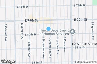 Map image of the property - 7952 S Champlain Ave