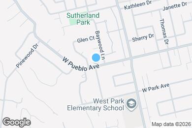 Map image of the property - 2470 W Pueblo Ave