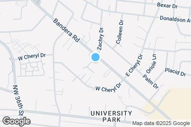 Map image of the property - Oaks on Bandera