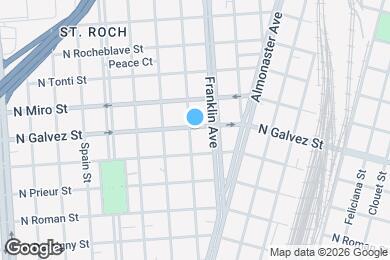 Map image of the property - 2550 N Galvez St