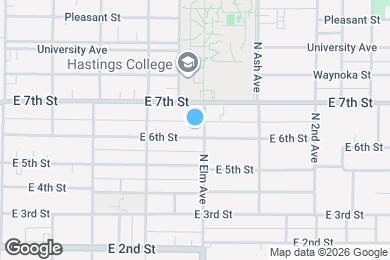 Map image of the property - 619 E 6th St