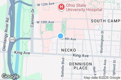 Map image of the property - 423 W 8th Ave