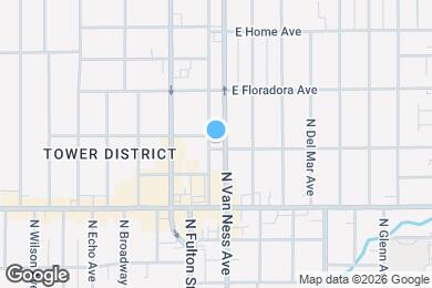 Map image of the property - 1301 N Van Ness Ave
