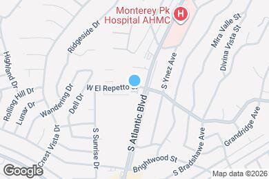 Map image of the property - 814 W El Repetto Dr