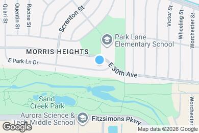 Map image of the property - 12863 E Park Ln Dr