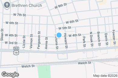 Map image of the property - 1017 W 4th St
