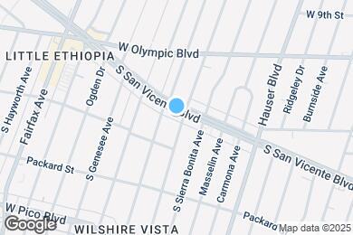 Map image of the property - 5804 San Vicente Blvd