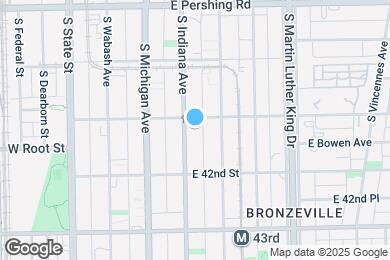 Map image of the property - 4111 S Indiana Ave