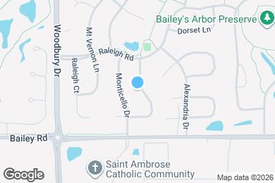 Map image of the property - 3850 Jamestown Curve