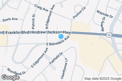 Map image of the property - 1223 S Belvedere Ave